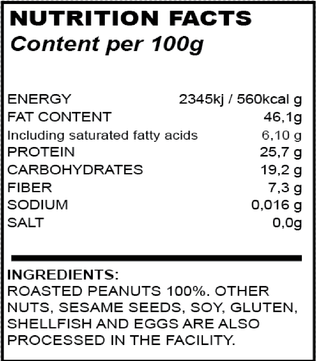 Peanut Butter (Burro di arachidi) 100% Natural - immagine 2