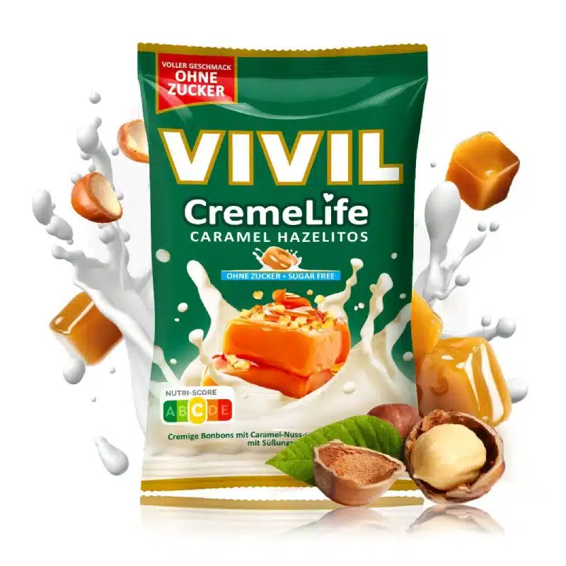 CremeLife Caramelle Dure Caramello E Nocciola 110gr – Vivil
