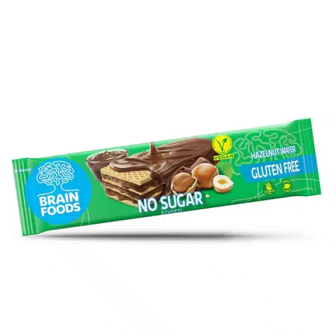 Wafer alle Nocciole Senza Glutine 40gr – Brain Foods