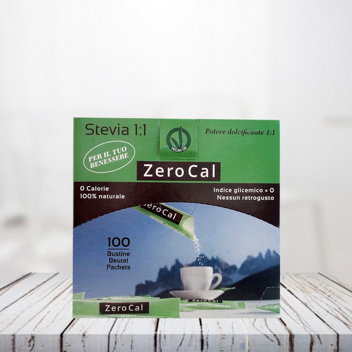 ZeroCal Stevia 1:1 – 100 Sticks da 3 gr