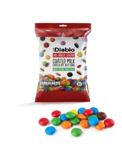 Bottoni di cioccolato al latte senza zuccheri Diablo 40gr