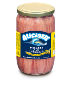 Filetti di Alici in Olio di Oliva distesi ALICIOTTE 700gr