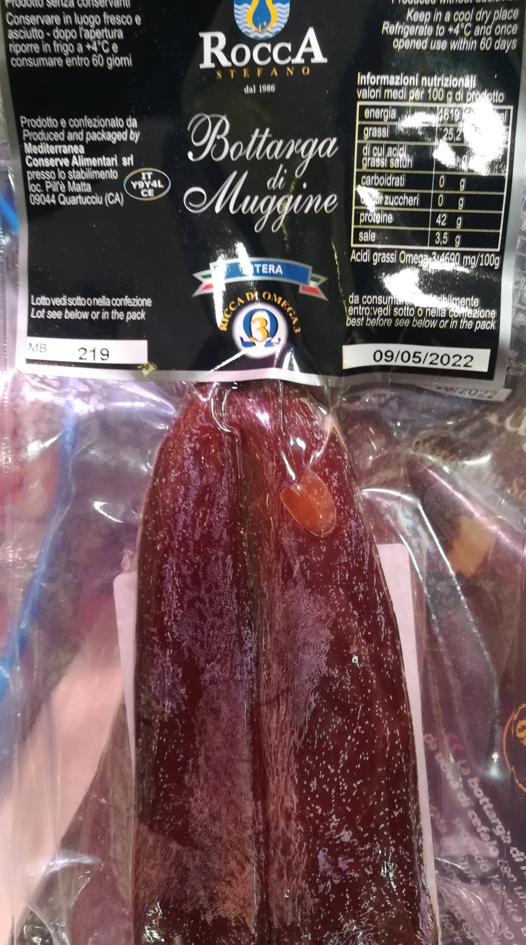 Bottarga di Muggine ROCCA 0.08Kg c.a.