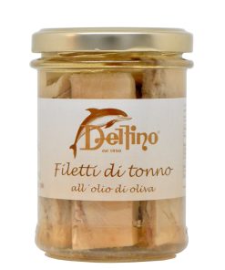 Filetti di tonno all’olio di oliva 190 g | Delfino Battista