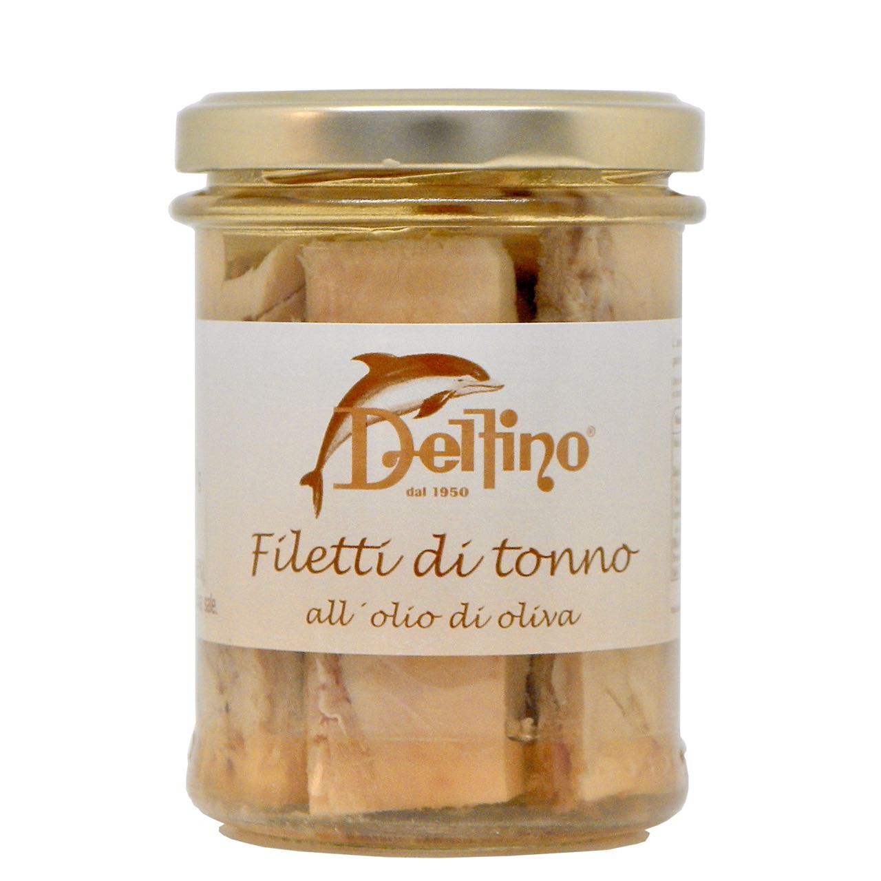 Filetti di tonno all’olio di oliva 190 g | Delfino Battista