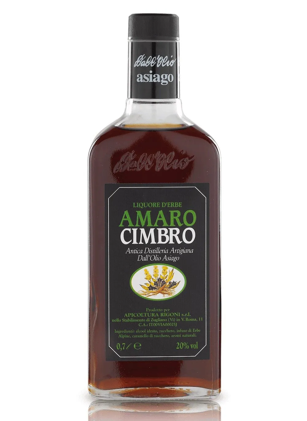 Amaro Cimbro liquore di erbe Alpine