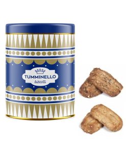 Tumminello | Dolci Morbidi Cioccolato Modica IGP | Cantucci Morbidi Mandorle | Latta Metallo Ciane con Dolci Morbidi Siciliani