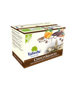 Valverbe® | Chocoarancio | Miscela BIO di Erbe per Tisana | Infuso Cioccolato e Arancio – 20 Filtri (30 Gr) | Tisana BIO Fruttata