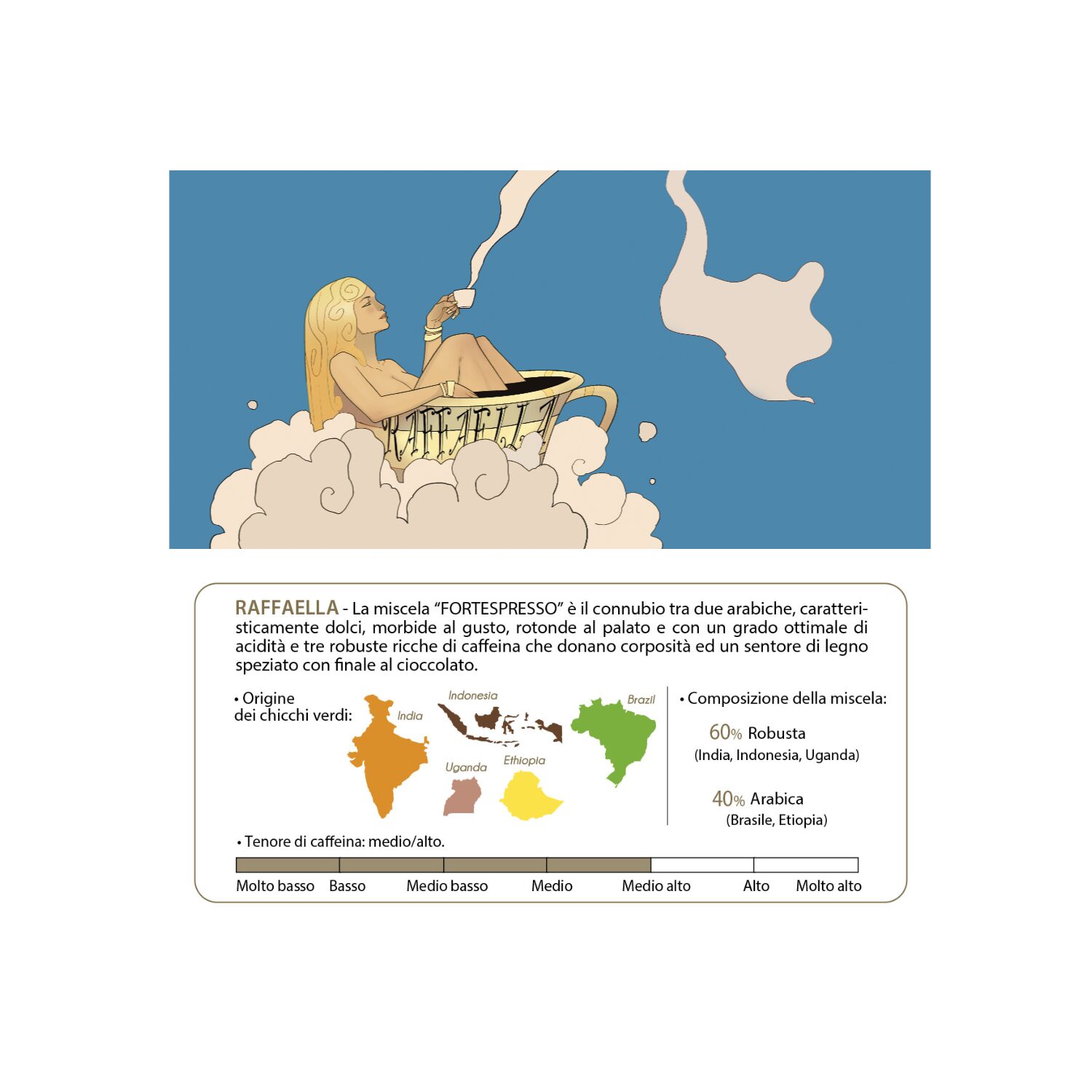 Antico Caffè Novecento® | Miscela Raffaella Espresso Italiano Gusto Forte | 64 Capsule Compatibili con Nespresso® (320 Gr) | Capsule Macchina Caffè Pregiato Italiano - immagine 3