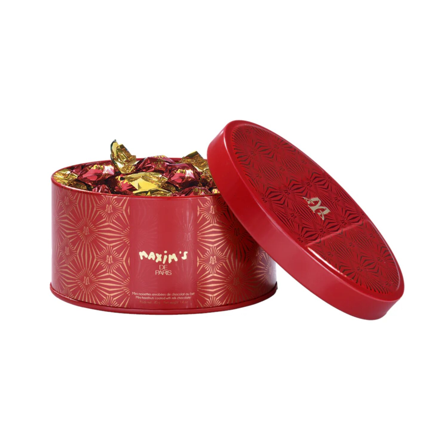 Maxim’s | Cofanetto Metallo Mini Nocciole Ricoperte Cioccolato Latte | Lattina Bomboniera con Nocciole Ricoperte Cioccolato | Cioccolatini Regalo - immagine 3