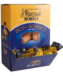 Caffo® | Borsci® | Pralina di Cioccolato Ripiena di Morbida Crema Pasticcera all’Elisir San Marzano – 1 Kg (Circa 50 Praline)
