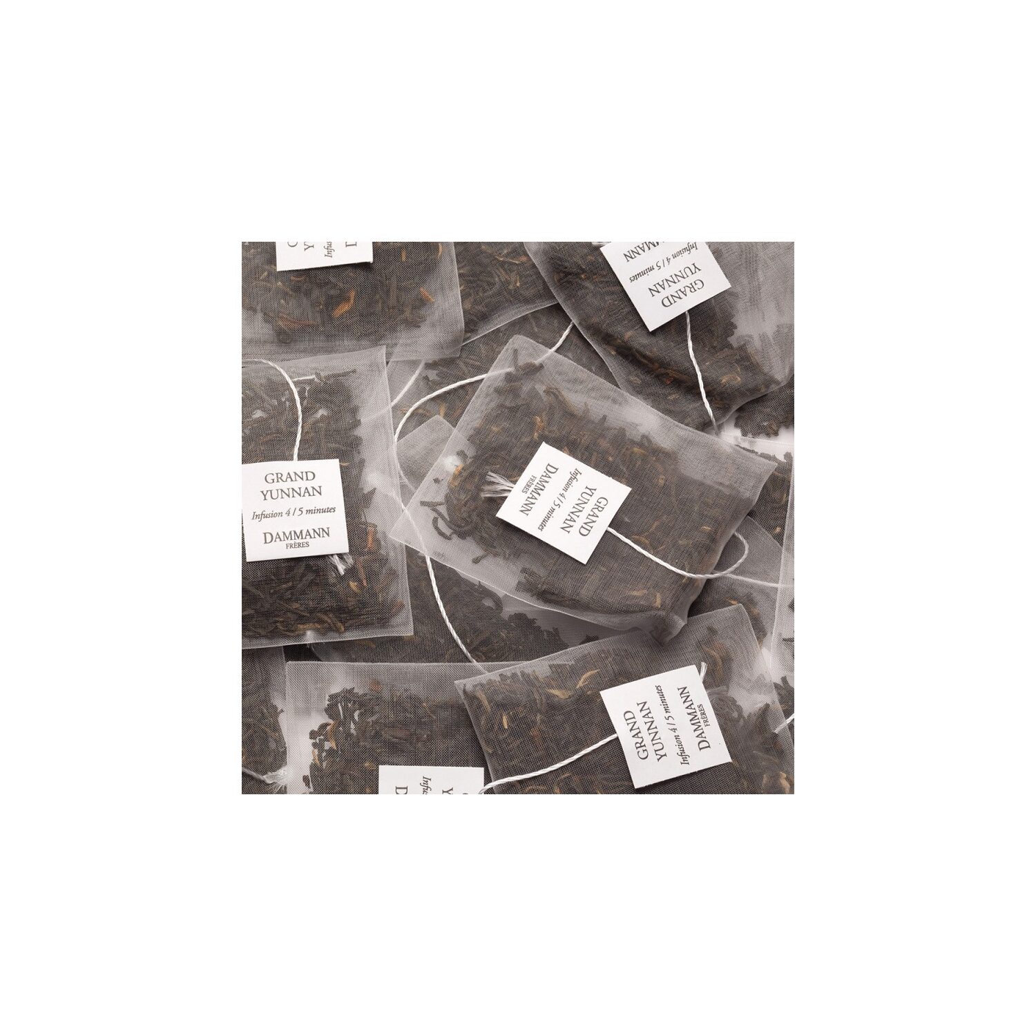 Dammann Frères | Tè Nero Grand Yunnan G.F.O.P. | Tè Nero Cinese GFOP Tea – 25 Filtri (50 Gr) | Tè Filtri in Sacchetto | Cinese Tea Black Yunnan - immagine 3