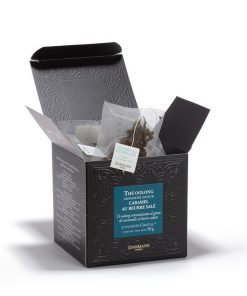 Dammann Frères | Tè Oolong Caramello & Burro Salato | Tè Oolong al Burro Salato – 25 Filtri (50 Gr) | Tè Nero Oolong Aromatizzato | Tè Nero Filtri in Sacchetto