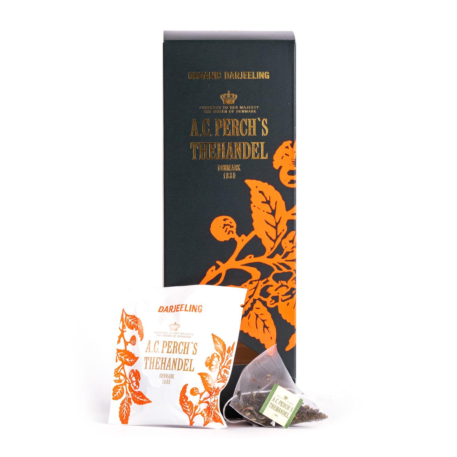 A.C. Perch’s® | Tè Nero Indiano BIO Darjeeling | Darjeeling 100% Tè Nero BIO – 25 Piramidi (75 Gr) | Tè Indiano Nero Darjeeling