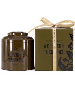 A.C. Perch’s® | Tè Nero Menta & Caramello | Miscela di Tè Nero, Foglie Menta e Aromi Caramello in Latta Metallo (150 Gr)