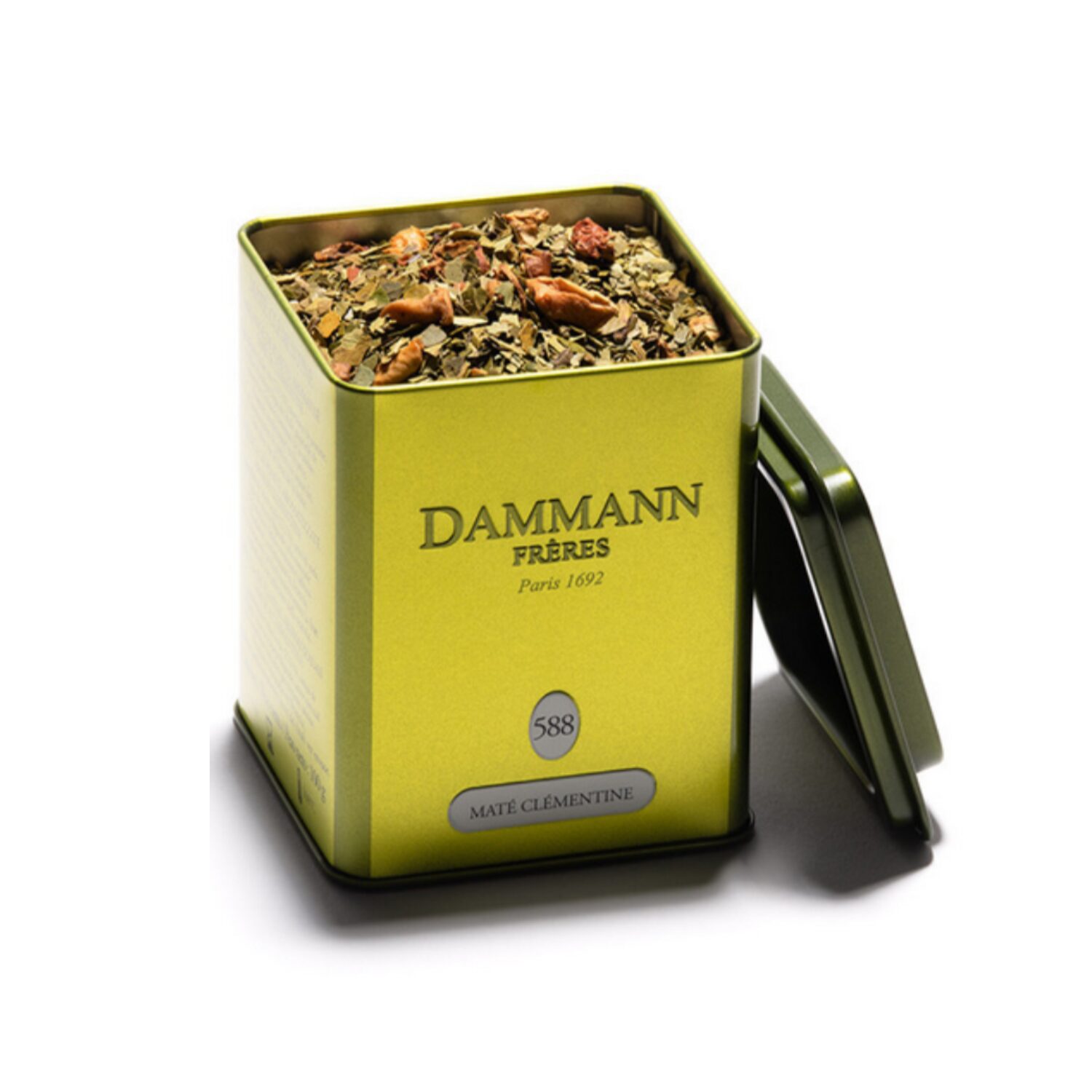 Dammann Frères® | Mate Verde e Clementina | Tisana Mate, Mela, Arancia, Clementina – 100 Gr | Infuso Frutta e Mate in Foglia Sfusa
