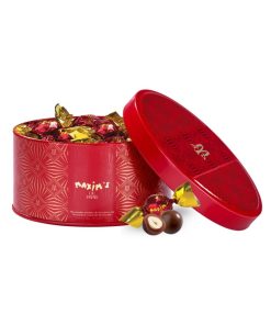 Maxim’s | Cofanetto Metallo Mini Nocciole Ricoperte Cioccolato Latte | Lattina Bomboniera con Nocciole Ricoperte Cioccolato | Cioccolatini Regalo