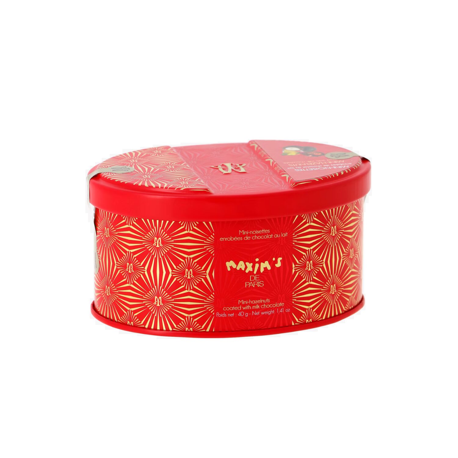 Maxim’s | Cofanetto Metallo Mini Nocciole Ricoperte Cioccolato Latte | Lattina Bomboniera con Nocciole Ricoperte Cioccolato | Cioccolatini Regalo - immagine 2