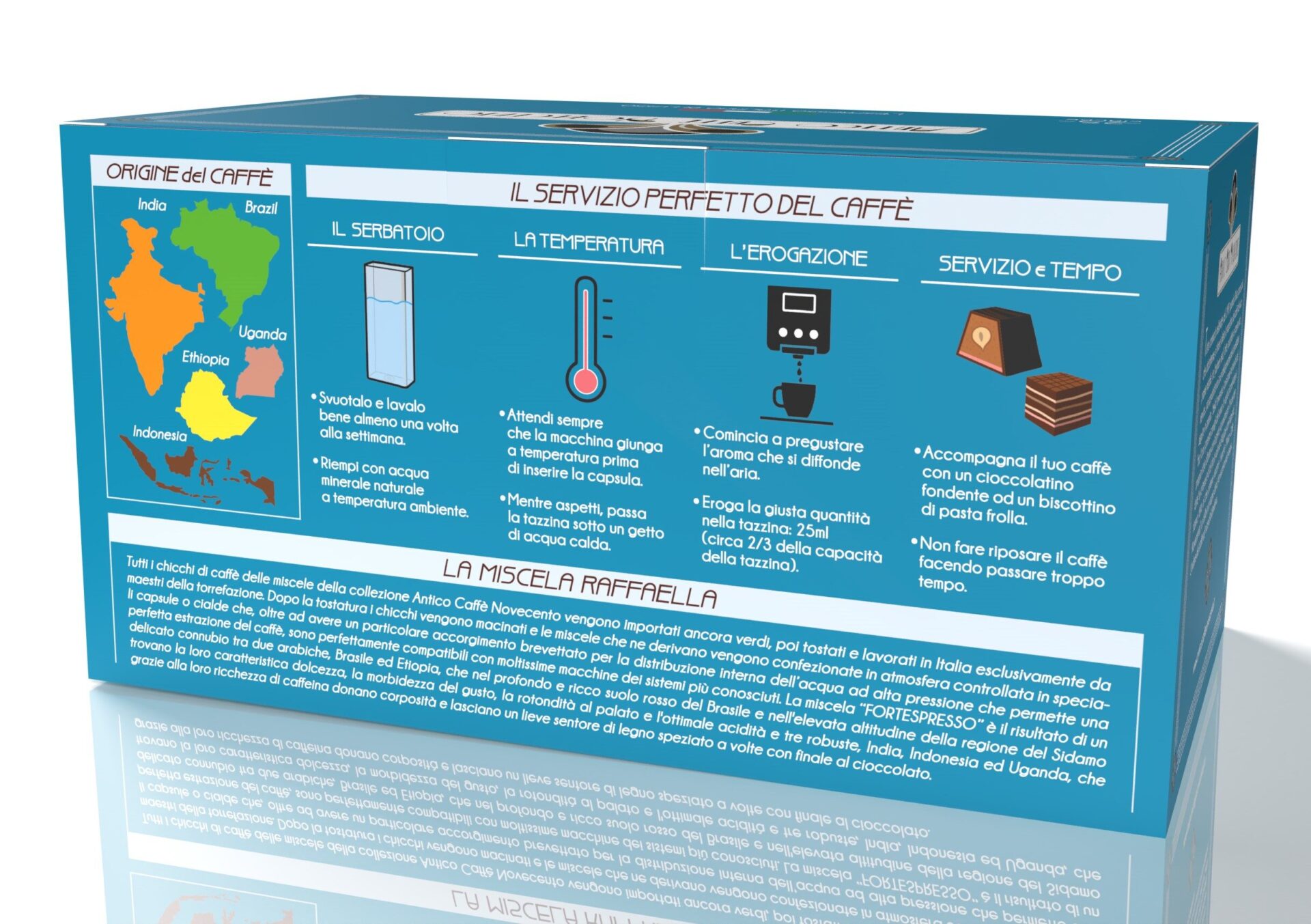 Antico Caffè Novecento® | 25 Cialde ESE44 Compatibili | Caffè Gusto Forte | Cialde Macchina Caffè Compatibili | Miscela Raffaella - immagine 3