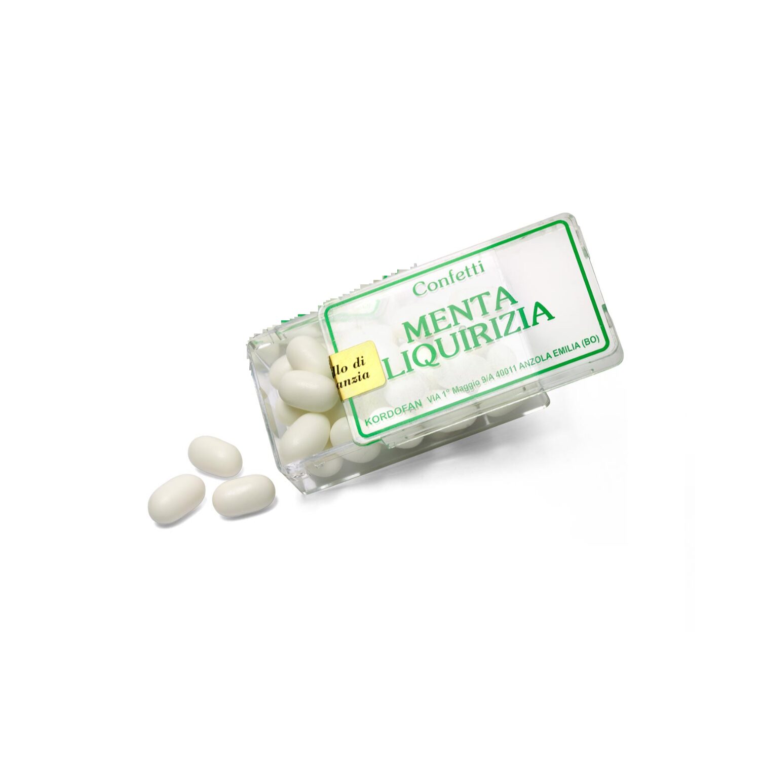 Kordofan® | Menta Liquirizia in Confetti Profuma l’Alito | Pastiglie Menta Liquirizia in Astuccio – 30 Gr | Caramelle Menta & Liquirizia | Profuma Delicatamente l’Alito