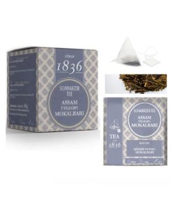 Tea Since 1836® Tè Nero di Assam in Piramidi | Tè Nero Assam FTGFOP1 Mokalbari | Assam Tea Bags Tè Nero | Assam Black Tea 15 Piramidi – 45 Gr