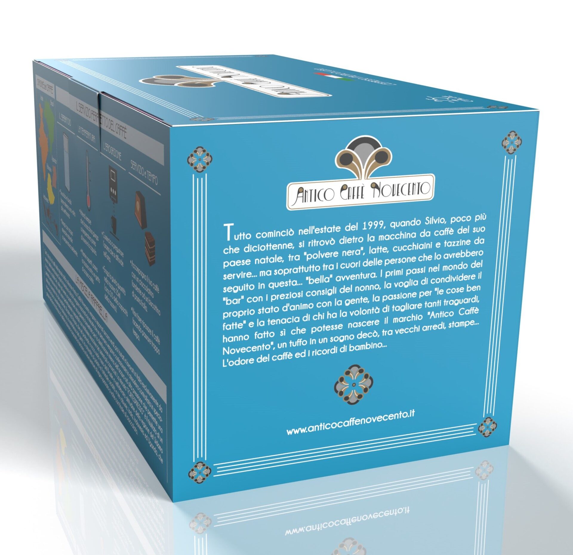 Antico Caffè Novecento® | 25 Cialde ESE44 Compatibili | Caffè Gusto Forte | Cialde Macchina Caffè Compatibili | Miscela Raffaella - immagine 2