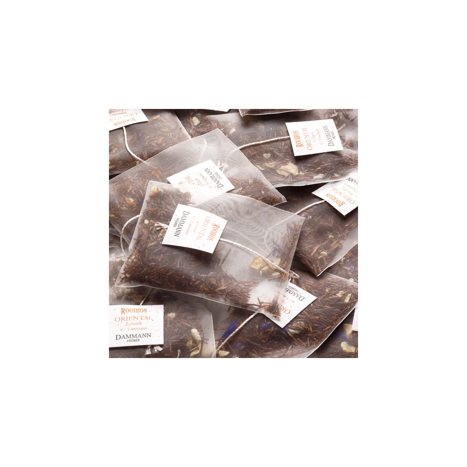 Dammann Frères | Rooibos Aromi Orientali | Infuso di Rooibos, Bergamotto & Frutto Passione – 25 Filtri (50 Gr) | Tè Rosso del Sudafrica Filtri | Rooibos Senza Caffeina - immagine 3