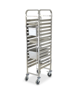 Carrello portateglie inox 201 16 gn1/1