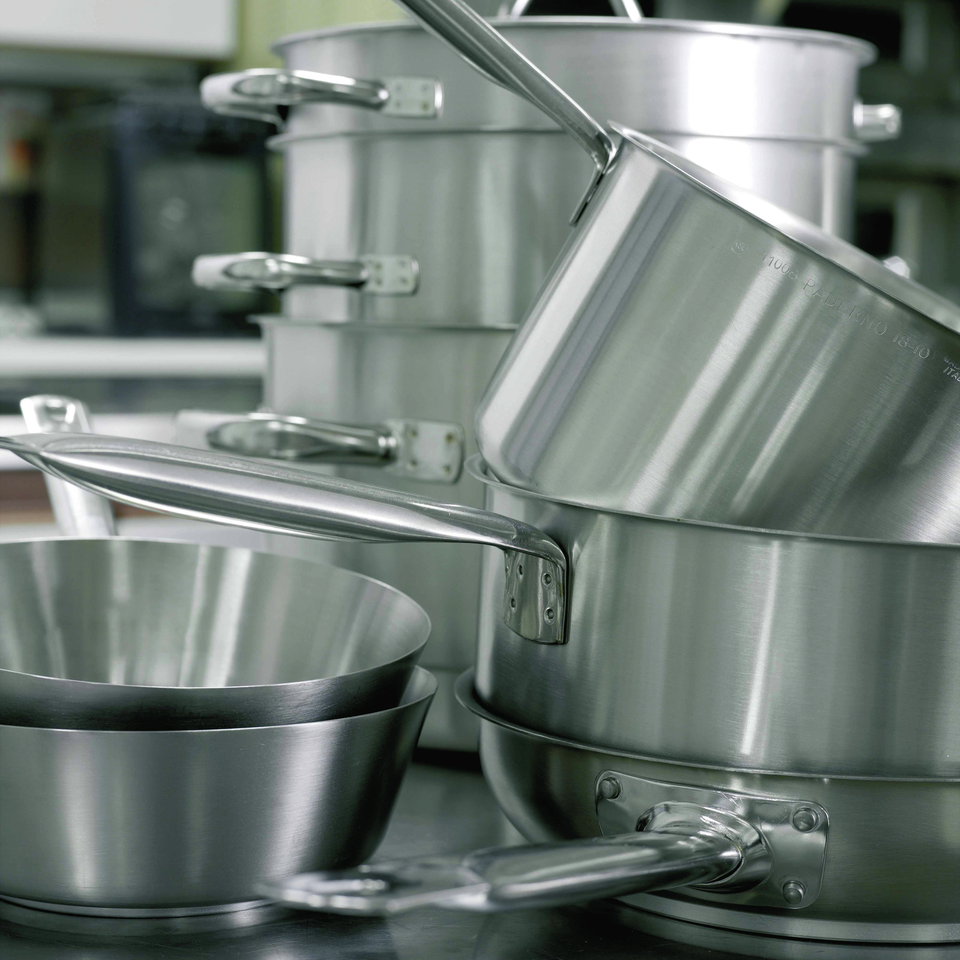 Casseruola alta un manico series 1000 inox cm.22 - immagine 2