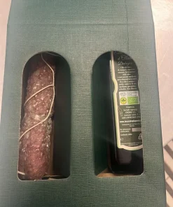 Cesto regalo piccolo olio e salame