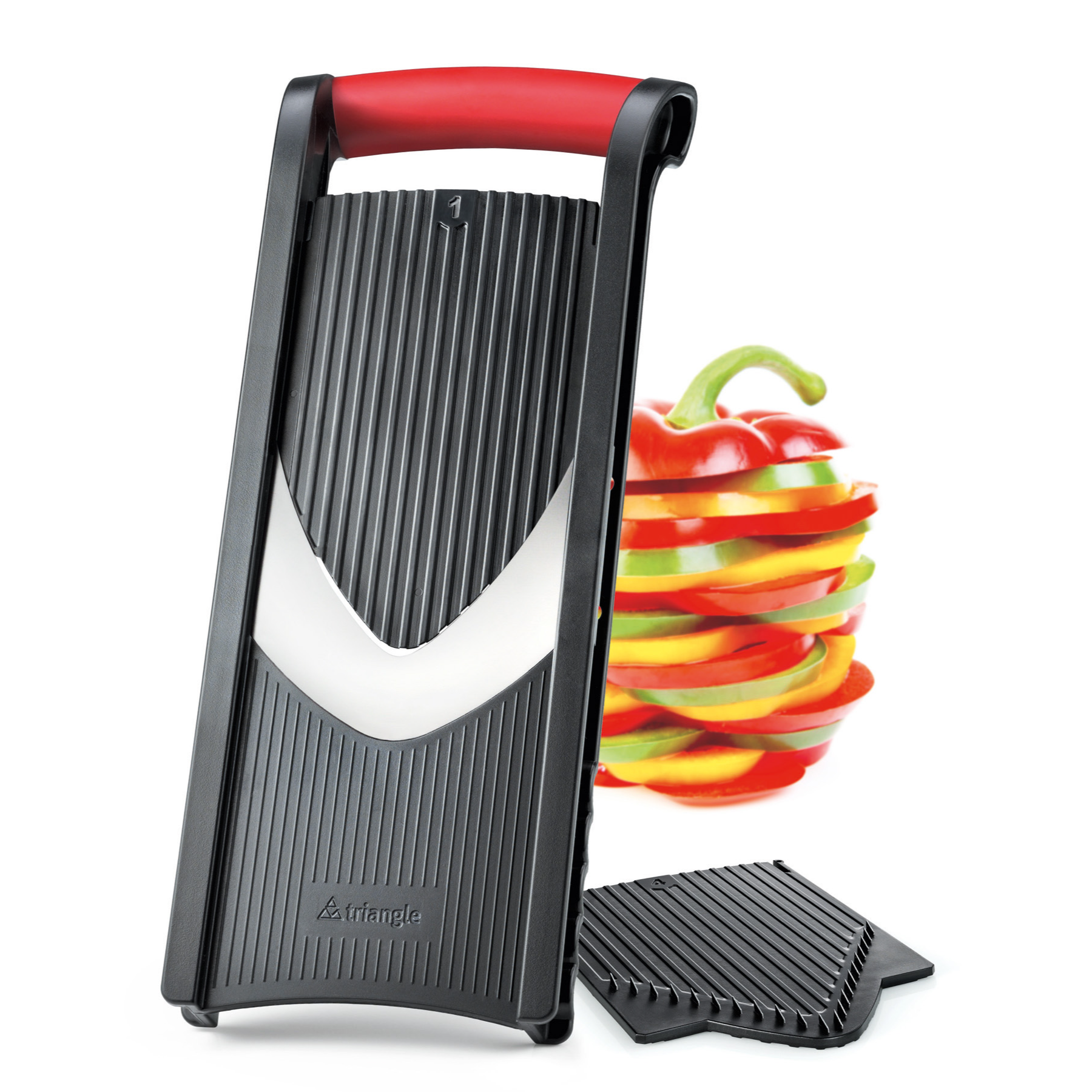 Mandolina lama parabolica con 4 tipi di taglio