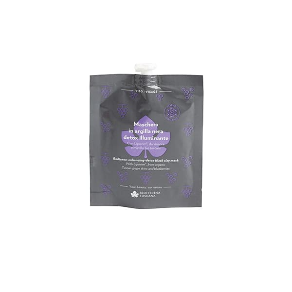 Maschera in Argilla Nera Detox-Illuminante – 30 g | Biofficina Toscana