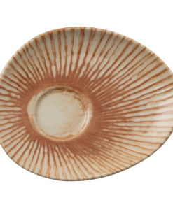 Piattino organico per tazza caffe’ sunlight red cm.13,5×11