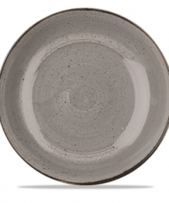 Piatto fondo bowl ampia coupe stonecast peppercorn grey cm.31