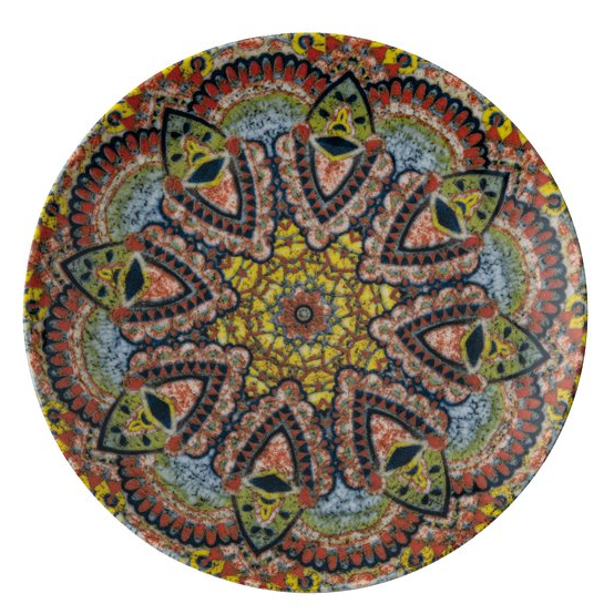 Piatto frutta mandala cm.20
