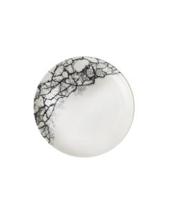 Piatto piano coupe kinstugi accents quartz black cm.16,5