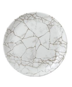 Piatto piano coupe kintsugi agate grey cm.26