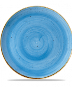 Piatto piano coupe stonecast cornflower blue cm.28,8