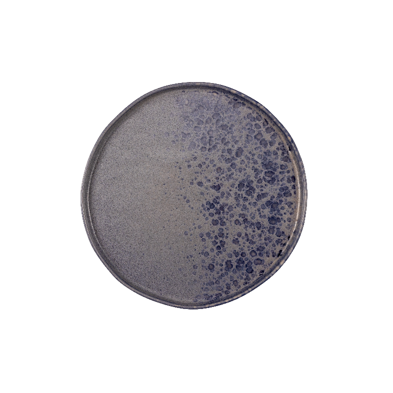 Piatto piano phobos grigio/blu cm.31