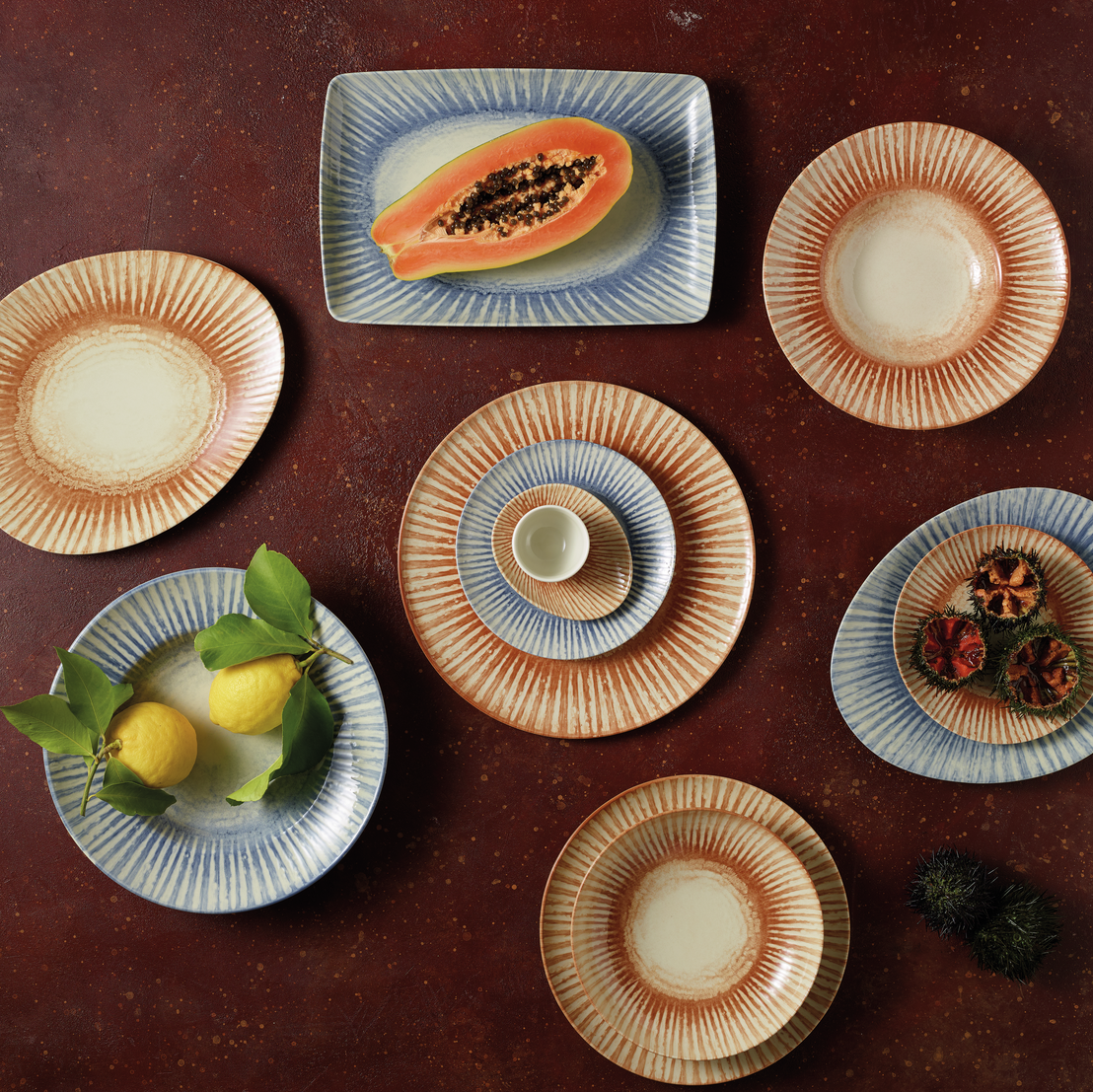 Piatto piano sunlight red cm.27,5 - immagine 2