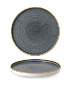 Piatto piano walled stonecast blueberry cm.26