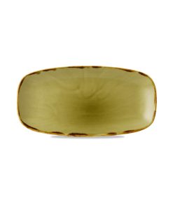 Piatto rettangolare oblong chef harvest green cm.35,5×18,9