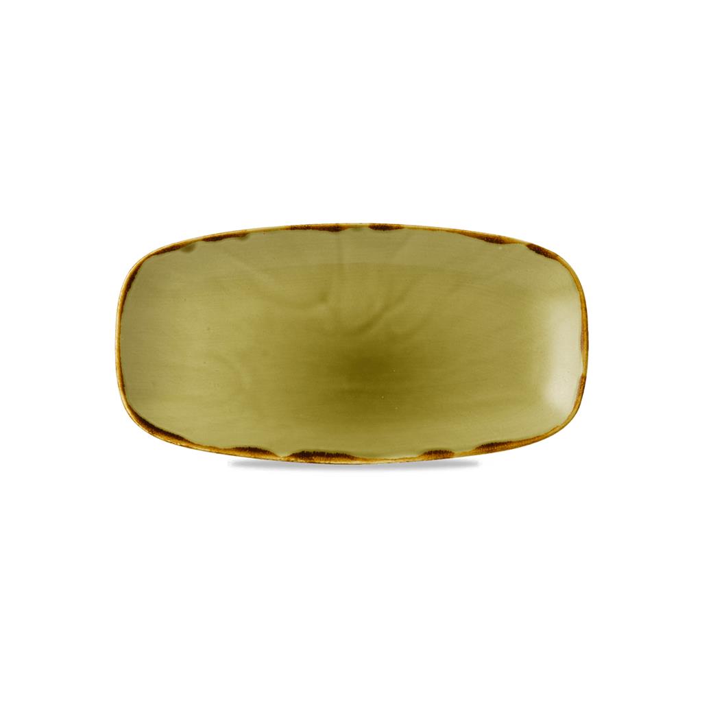 Piatto rettangolare oblong chef harvest green cm.35,5×18,9