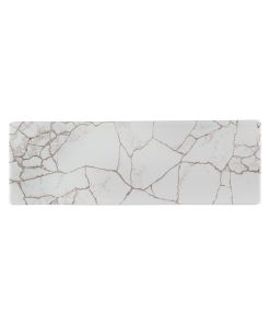 Piatto rettangolare tasting kintsugi agate grey cm.24,7×8,8