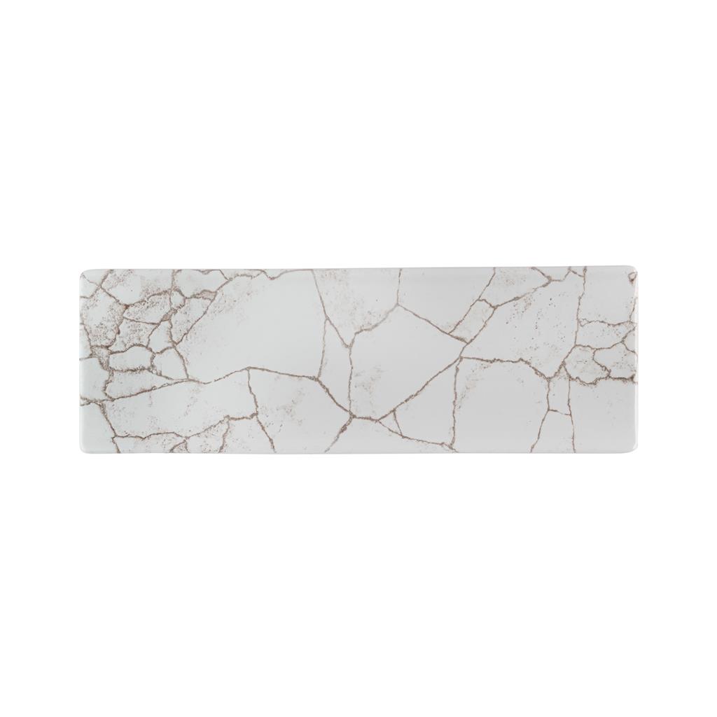 Piatto rettangolare tasting kintsugi agate grey cm.24,7×8,8