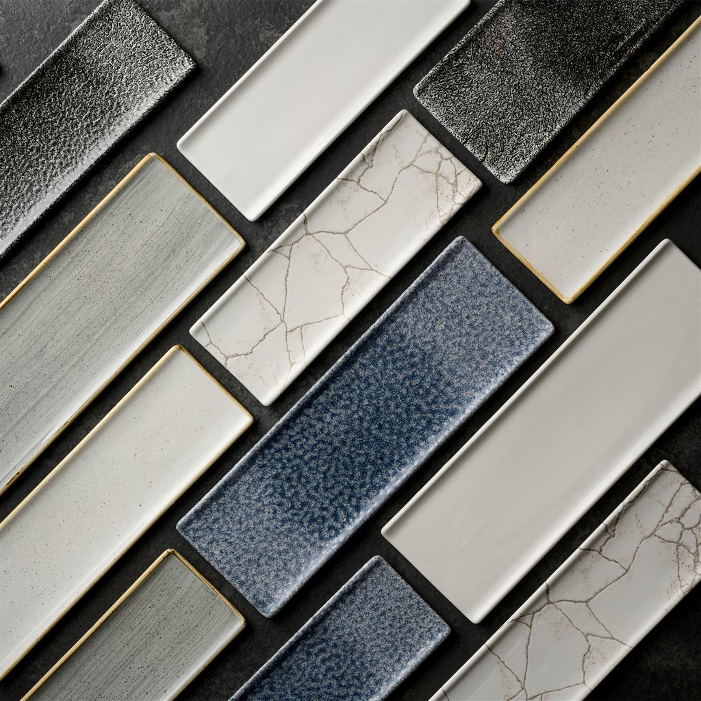 Piatto rettangolare tasting kintsugi agate grey cm.24,7×8,8 - immagine 4