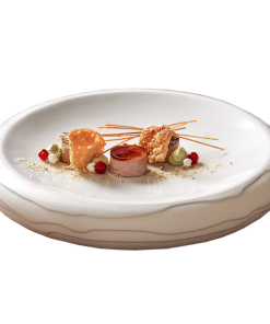 Piatto semifondo tondo terra cm.30