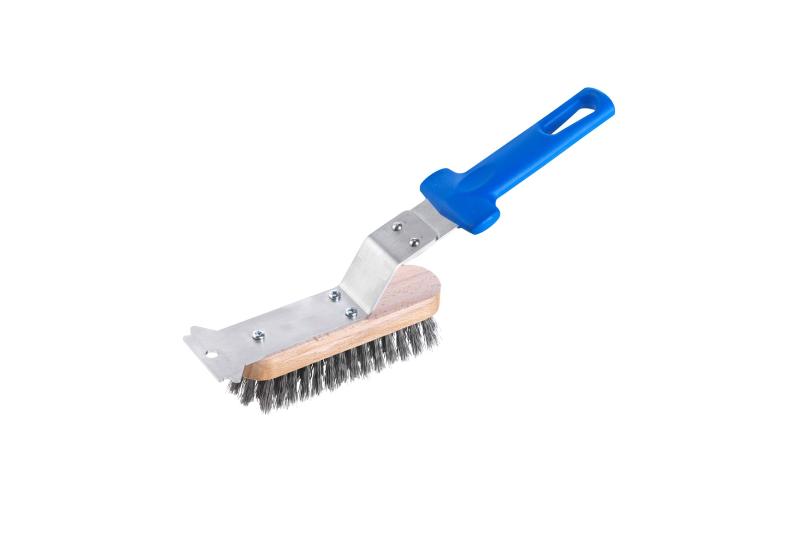 Spazzola con setole in acciaio cm.32x6x10h