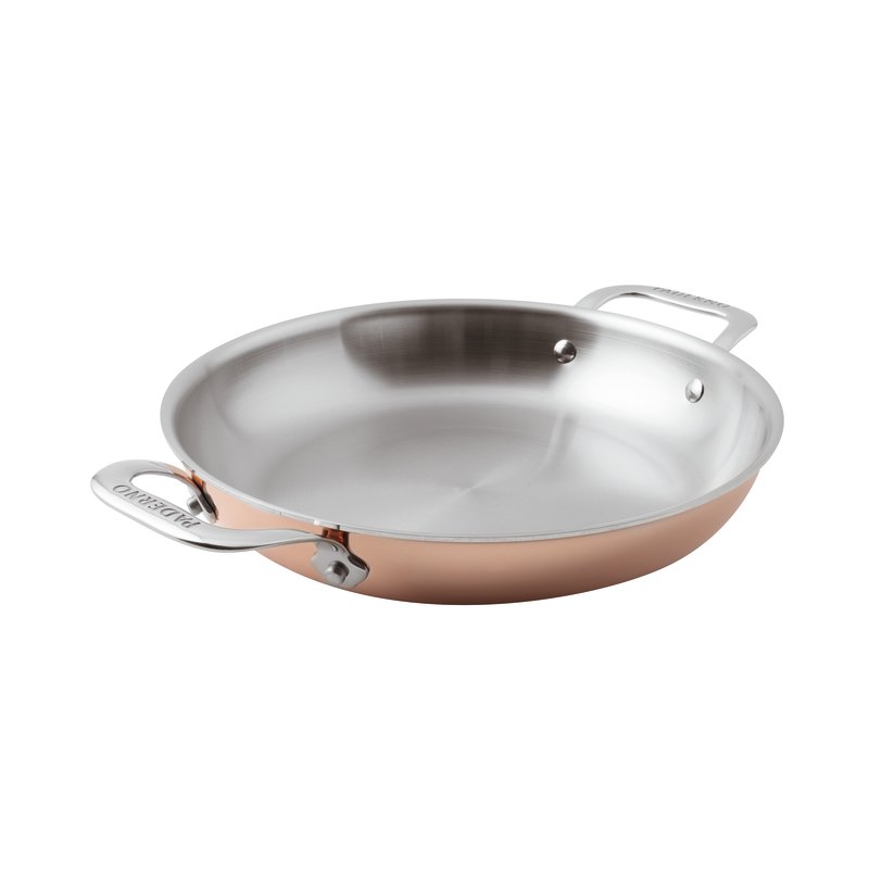 Tegame due maniglie series 15600 rame 3-ply cm.28