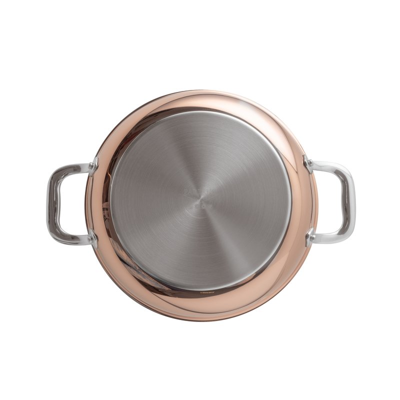 Tegame due maniglie series 15600 rame 3-ply cm.28 - immagine 2